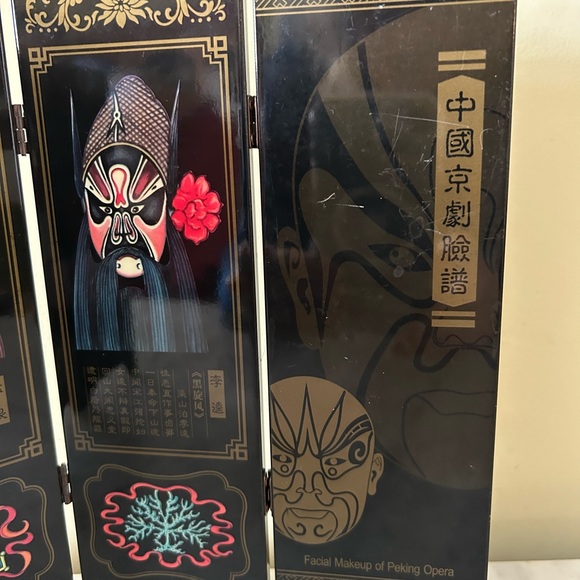 Mini Chinese Lacquerware Screen - Picture 3 of 9